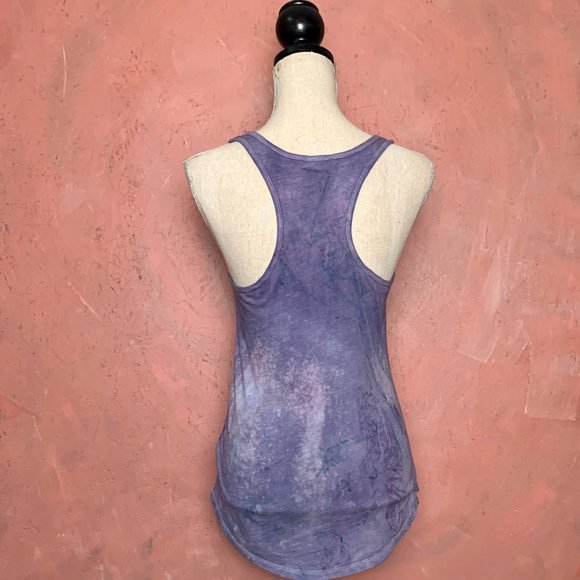 THRIFTED & UPCYCLED!!! Tie Dye Tank Top / HAND DYED ITEM / Blue Purple Pink Tank - Picture 6 of 7